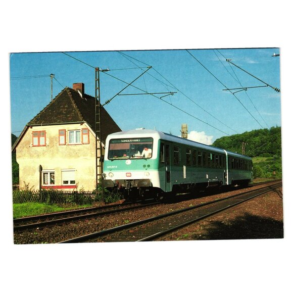 Diesel Locomotive Postcard Dutch Bundesbahn 628 257-5  Cable Train Würzburg 1987 - Picture 1 of 2